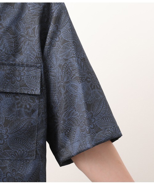 JUNRED(ジュンレッド)の「【セットアップ対応】オリジナルペイズリープリントブルゾン(ブルゾン・メンズ・ブラック/ネイビー・M/L)」の17枚目の写真