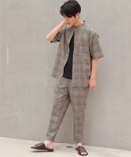 LAKOLE（ラコレ）の「度詰めスムースTシャツ / LAKOLE（Tシャツ/カットソー・メンズ・ホワイト/ブラウン/グレイッシュベージュ/グリーン/ダークネイビー・SMALL/MEDIUM/LARGE）」の21枚目の写真