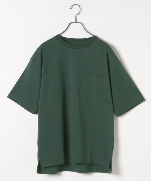 LAKOLE（ラコレ）の「度詰めスムースTシャツ / LAKOLE（Tシャツ/カットソー・メンズ・ホワイト/ブラウン/グレイッシュベージュ/グリーン/ダークネイビー・SMALL/MEDIUM/LARGE）」の8枚目の写真