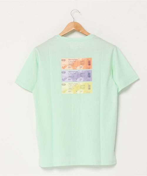 Hub&Spoke(ハブアンドスポーク)の「シルケットコットンバックプリントTシャツ(Tシャツ/カットソー・メンズ・ミント/グレー/オフホワイト・MEDIUM/LARGE/X-LARGE)」の12枚目の写真