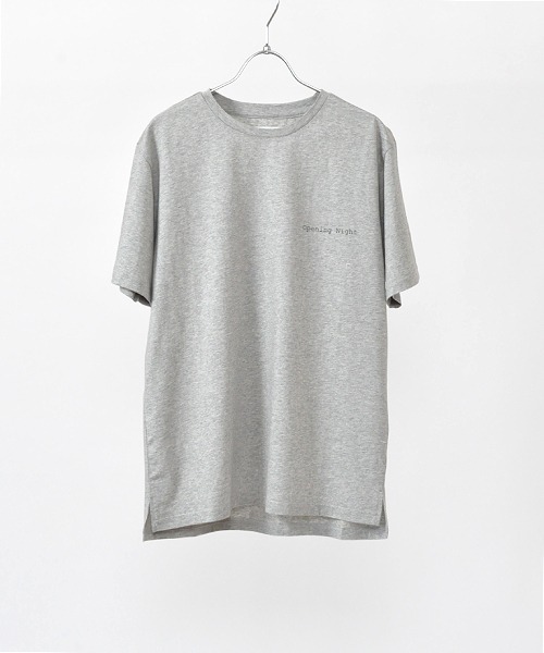 Hub&Spoke(ハブアンドスポーク)の「シルケットコットンバックプリントTシャツ(Tシャツ/カットソー・メンズ・ミント/グレー/オフホワイト・MEDIUM/LARGE/X-LARGE)」の1枚目の写真