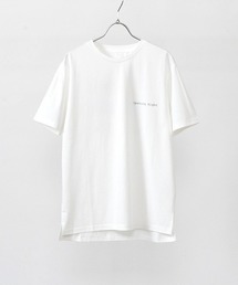 シルケットコットンバックプリントTシャツ