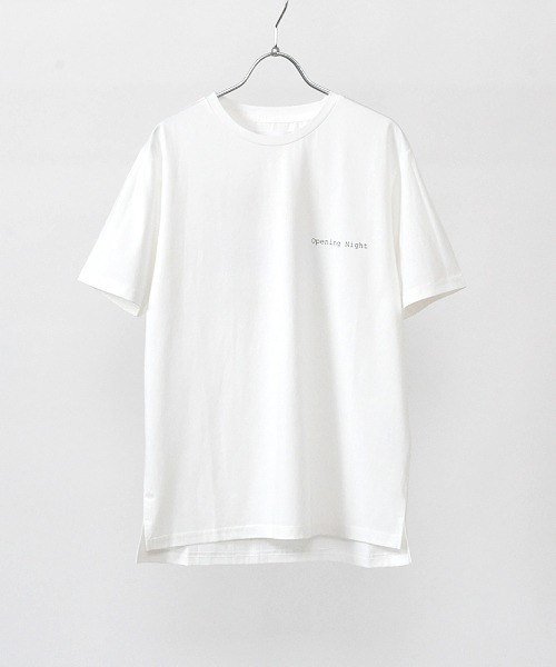 Hub&Spoke(ハブアンドスポーク)の「シルケットコットンバックプリントTシャツ(Tシャツ/カットソー・メンズ・ミント/グレー/オフホワイト・MEDIUM/LARGE/X-LARGE)」の2枚目の写真