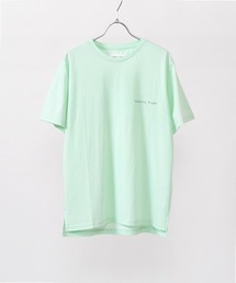 シルケットコットンバックプリントTシャツ