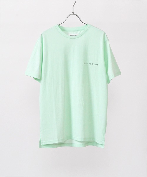 Hub&Spoke(ハブアンドスポーク)の「シルケットコットンバックプリントTシャツ(Tシャツ/カットソー・メンズ・ミント/グレー/オフホワイト・MEDIUM/LARGE/X-LARGE)」の3枚目の写真