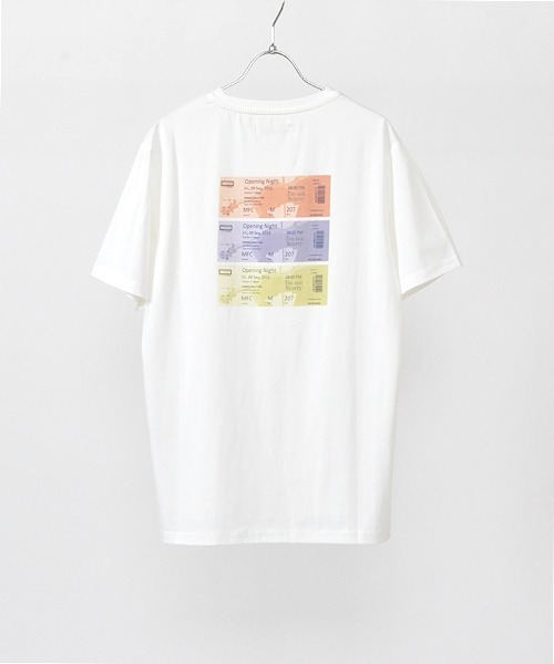 Hub&Spoke(ハブアンドスポーク)の「シルケットコットンバックプリントTシャツ(Tシャツ/カットソー・メンズ・ミント/グレー/オフホワイト・MEDIUM/LARGE/X-LARGE)」の11枚目の写真