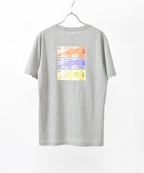 Hub&Spoke(ハブアンドスポーク)の「シルケットコットンバックプリントTシャツ(Tシャツ/カットソー・メンズ・ミント/グレー/オフホワイト・MEDIUM/LARGE/X-LARGE)」の10枚目の写真