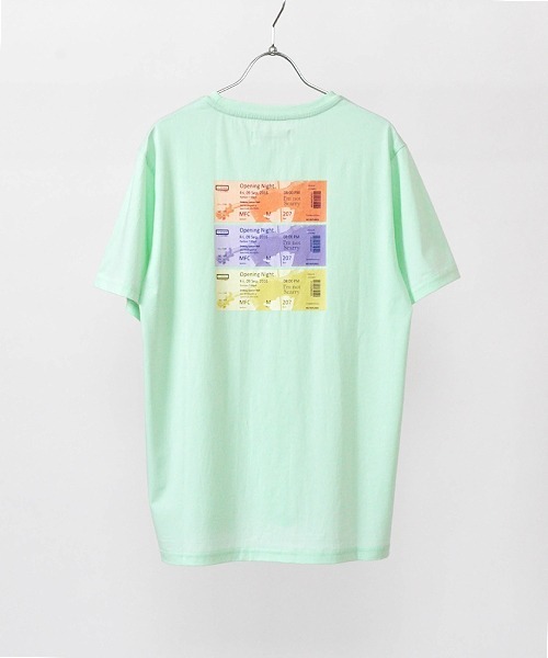 Hub&Spoke(ハブアンドスポーク)の「シルケットコットンバックプリントTシャツ(Tシャツ/カットソー・メンズ・ミント/グレー/オフホワイト・MEDIUM/LARGE/X-LARGE)」の6枚目の写真