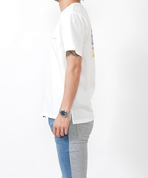 Hub&Spoke(ハブアンドスポーク)の「シルケットコットンバックプリントTシャツ(Tシャツ/カットソー・メンズ・ミント/グレー/オフホワイト・MEDIUM/LARGE/X-LARGE)」の7枚目の写真