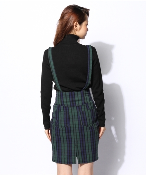 VENCEEXCHANGE（ヴァンスエクスチェンジ）の「チェックトモサスツタイトSK（スカート・レディース・ダークグレー/グリーン/レッド・SMALL/MEDIUM）」の6枚目の写真