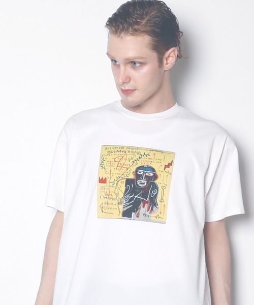 FRUIT OF THE LOOM（フルーツオブザルーム）の「【FRUIT OF THE LOOM/フルーツオブザルーム】 FTL×BASQUIAT SS TEEシャツ（Tシャツ/カットソー・メンズ・ホワイト/ブラック/グレー・M/L/XL/S）」の3枚目の写真