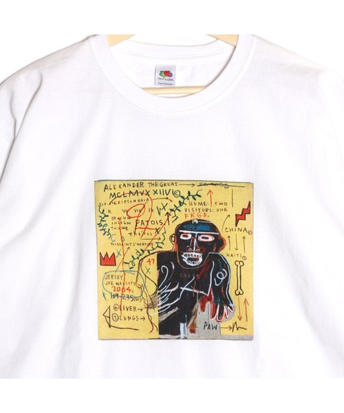 FRUIT OF THE LOOM（フルーツオブザルーム）の「【FRUIT OF THE LOOM/フルーツオブザルーム】 FTL×BASQUIAT SS TEEシャツ（Tシャツ/カットソー・メンズ・ホワイト/ブラック/グレー・M/L/XL/S）」の10枚目の写真