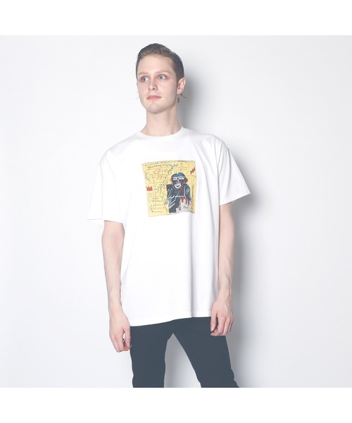 FRUIT OF THE LOOM（フルーツオブザルーム）の「【FRUIT OF THE LOOM/フルーツオブザルーム】 FTL×BASQUIAT SS TEEシャツ（Tシャツ/カットソー・メンズ・ホワイト/ブラック/グレー・M/L/XL/S）」の20枚目の写真