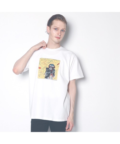 FRUIT OF THE LOOM（フルーツオブザルーム）の「【FRUIT OF THE LOOM/フルーツオブザルーム】 FTL×BASQUIAT SS TEEシャツ（Tシャツ/カットソー・メンズ・ホワイト/ブラック/グレー・M/L/XL/S）」の21枚目の写真