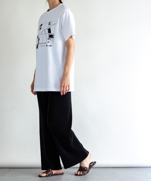 ottilie(オティーリエ)の「4コマプリントTシャツ(Tシャツ/カットソー・レディース・オフホワイト/モカ・FREE)」の20枚目の写真