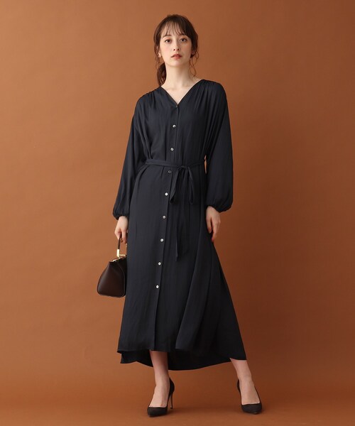 DRESSTERIOR ドレステリア ギャザーワンピース DRESSTERIOR（ドレステリア）の「ブライトツイルギャザー