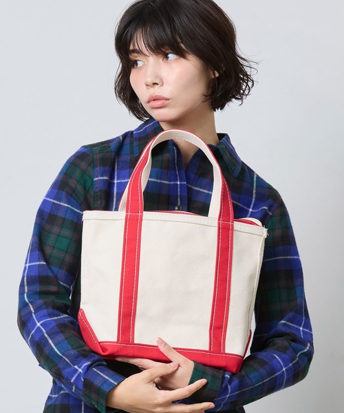 L.L.Bean（エルエルビーン）の「ボート・アンド・トート、ジップ・トップ スモール（トートバッグ・レディース・ブラック/ネイビー/レッド/ブルー/グリーン・REGULAR）」の8枚目の写真