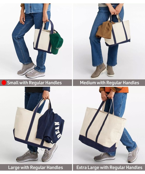 L.L.Bean(エルエルビーン)の「ボート・アンド・トート、ジップ・トップ スモール(トートバッグ・レディース・ブラック/ネイビー/レッド/ブルー/グリーン/タン/モーブ系・REGULAR)」の18枚目の写真