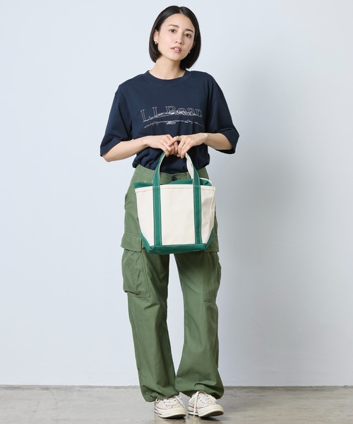 L.L.Bean(エルエルビーン)の「ボート・アンド・トート、ジップ・トップ スモール(トートバッグ・レディース・ブラック/ネイビー/レッド/ブルー/グリーン/タン/モーブ系・REGULAR)」の22枚目の写真