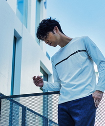 ABAHOUSE | 【FLAT TECH】フロント ポケット 長袖 Tシャツ(Tシャツ/カットソー)