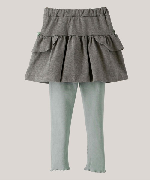Catherine Cottage（キャサリンコテージ）の「ポケット付きフリルスカッツ（スカート・キッズ・杢グレー/グレー/ブラック/ネイビー/ライラック/ピンク・130/140/120/100/110/150）」の13枚目の写真