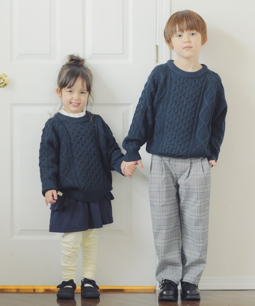 Catherine Cottage（キャサリンコテージ）の「ポケット付きフリルスカッツ（スカート・キッズ・杢グレー/グレー/ブラック/ネイビー/ライラック/ピンク・130/140/120/100/110/150）」の22枚目の写真