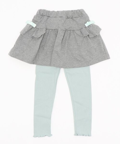 Catherine Cottage（キャサリンコテージ）の「ポケット付きフリルスカッツ（スカート・キッズ・杢グレー/グレー/ブラック/ネイビー/ライラック/ピンク・130/140/120/100/110/150）」の7枚目の写真