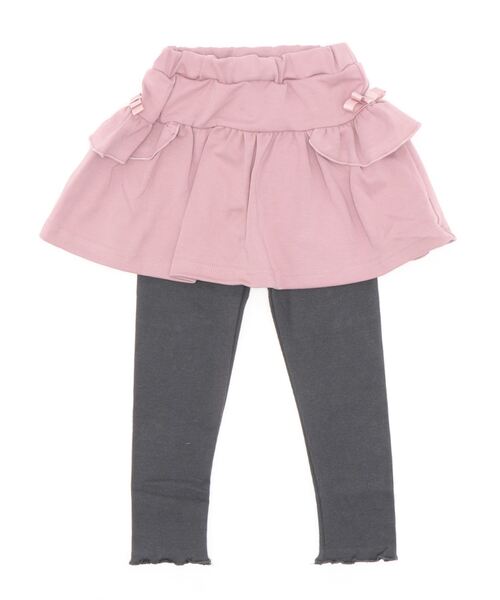 Catherine Cottage（キャサリンコテージ）の「ポケット付きフリルスカッツ（スカート・キッズ・杢グレー/グレー/ブラック/ネイビー/ライラック/ピンク・130/140/120/100/110/150）」の9枚目の写真