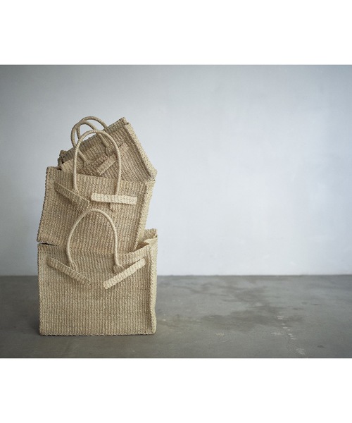 SEA（シー）の「カゴバッグL（かごバッグ・レディース・ホワイト/ブラック・ONE SIZE）」の3枚目の写真