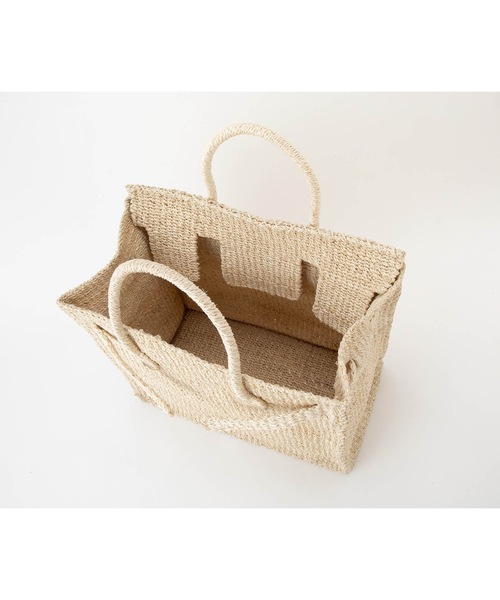 SEA（シー）の「カゴバッグL（かごバッグ・レディース・ホワイト/ブラック・ONE SIZE）」の15枚目の写真