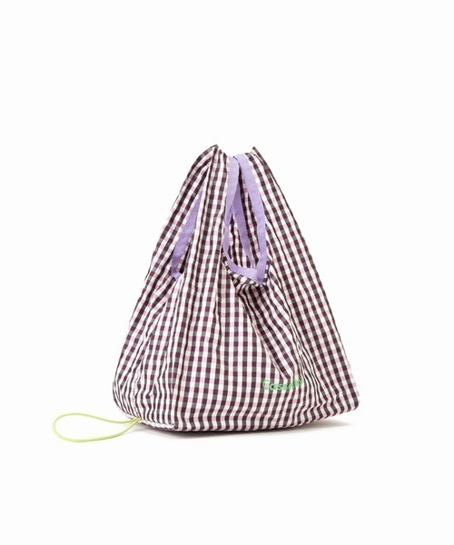 Casselini（キャセリーニ）の「お弁当エコバッグ（エコバッグ/サブバッグ・レディース・ホワイト/ブラック/パープル/ピンク/イエロー/ブルー・FREE）」の4枚目の写真