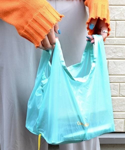 Casselini（キャセリーニ）の「お弁当エコバッグ（エコバッグ/サブバッグ・レディース・ホワイト/ブラック/パープル/ピンク/イエロー/ブルー・FREE）」の3枚目の写真