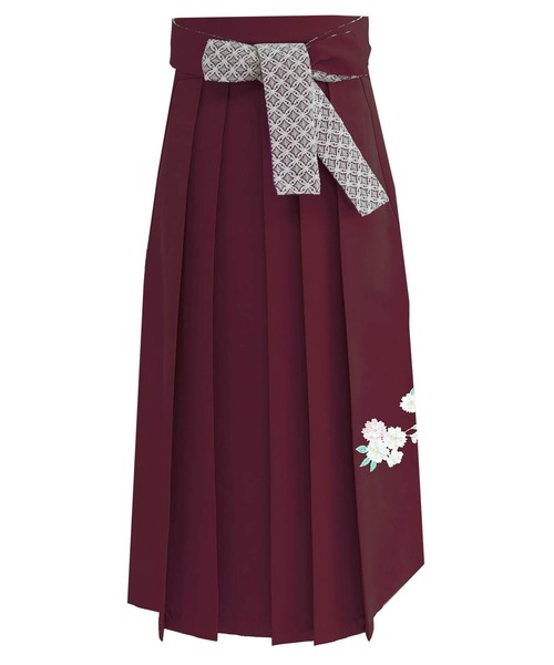 KYOETSU（キョウエツ）の「ガールズレース刺繍袴（着物・キッズ・ダークグリーン/ネイビー/アイボリー/ダークパープル/イエロー/エンジ・84/80/91/87）」の6枚目の写真