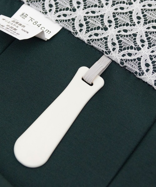 KYOETSU（キョウエツ）の「ガールズレース刺繍袴（着物・キッズ・ダークグリーン/ネイビー/アイボリー/ダークパープル/イエロー/エンジ・84/80/91/87）」の13枚目の写真