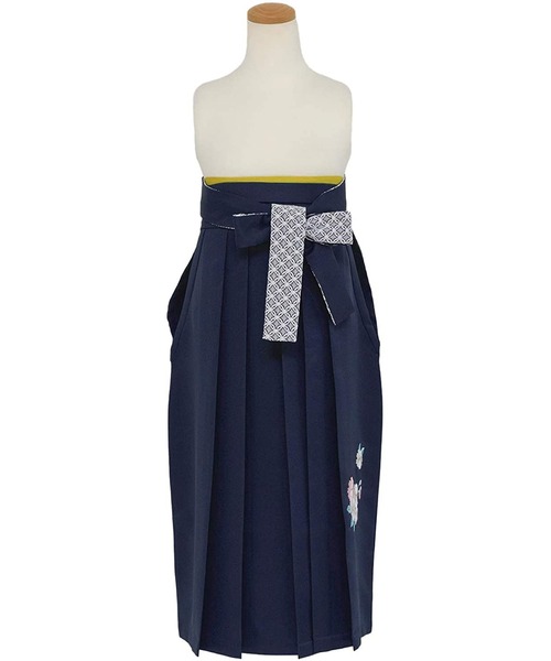 KYOETSU（キョウエツ）の「ガールズレース刺繍袴（着物・キッズ・ダークグリーン/ネイビー/アイボリー/ダークパープル/イエロー/エンジ・84/80/91/87）」の14枚目の写真