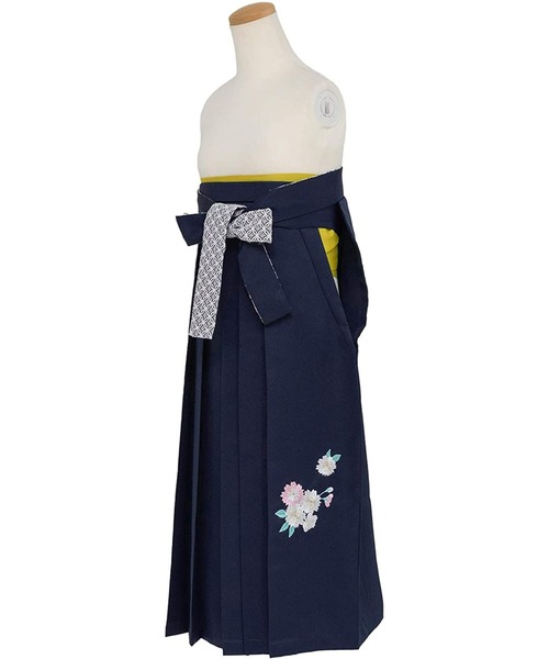 KYOETSU（キョウエツ）の「ガールズレース刺繍袴（着物・キッズ・ダークグリーン/ネイビー/アイボリー/ダークパープル/イエロー/エンジ・84/80/91/87）」の15枚目の写真