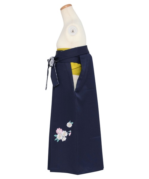 KYOETSU（キョウエツ）の「ガールズレース刺繍袴（着物・キッズ・ダークグリーン/ネイビー/アイボリー/ダークパープル/イエロー/エンジ・84/80/91/87）」の16枚目の写真