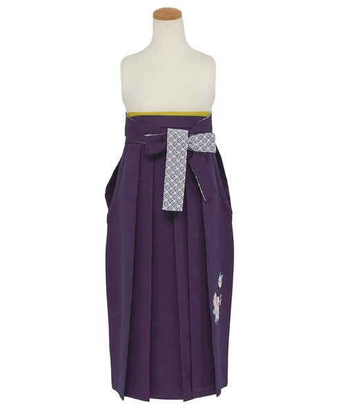 KYOETSU（キョウエツ）の「ガールズレース刺繍袴（着物・キッズ・ダークグリーン/ネイビー/アイボリー/ダークパープル/イエロー/エンジ・84/80/91/87）」の21枚目の写真