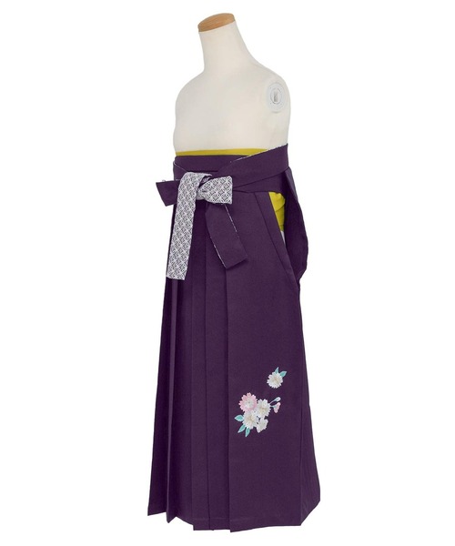 KYOETSU（キョウエツ）の「ガールズレース刺繍袴（着物・キッズ・ダークグリーン/ネイビー/アイボリー/ダークパープル/イエロー/エンジ・84/80/91/87）」の22枚目の写真