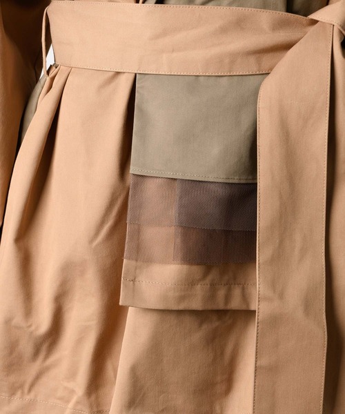 LA BELLE ETUDE（ラベルエチュード）の「【Belle vintage】バイカラーショートトレンチ（トレンチコート・レディース・ベージュ/ネイビー・FREE）」の20枚目の写真