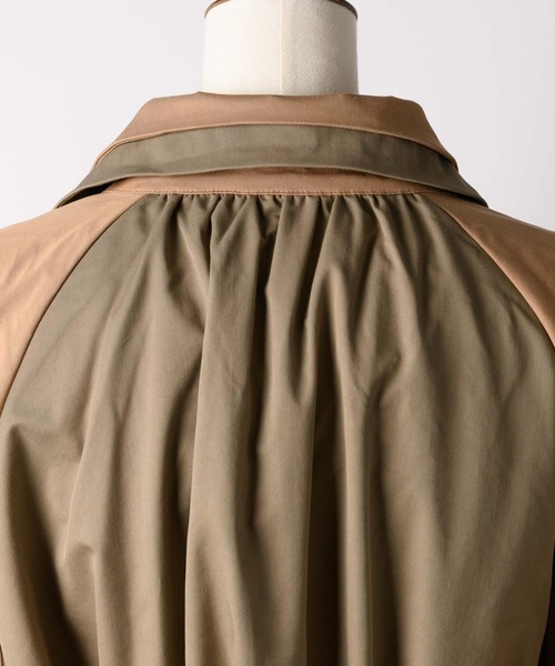 LA BELLE ETUDE（ラベルエチュード）の「【Belle vintage】バイカラーショートトレンチ（トレンチコート・レディース・ベージュ/ネイビー・FREE）」の22枚目の写真