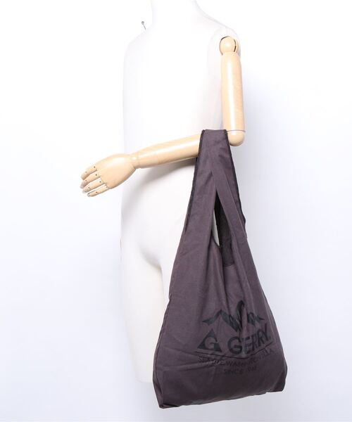 GERRY（ジェリー）の「【完売】《GERRY》パッカブル　エコバッグ（エコバッグ/サブバッグ・メンズ・チャコールグレー/キャメル・FREE）」の7枚目の写真