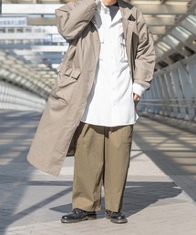 スタンドカラーオーバーコート