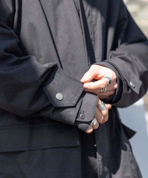 kutir(クティール)の「スタンドカラーオーバーコート(その他アウター・メンズ・ブラック/オフホワイト/サックスブルー/グレイッシュベージュ・MEDIUM/LARGE)」の22枚目の写真