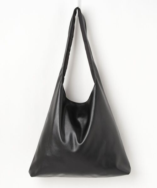 WEGO（ウィゴー）の「WEGO/フェイクレザーワンショルダートート（トートバッグ・メンズ・ブラック・FREE）」の8枚目の写真