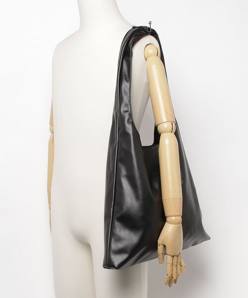 WEGO（ウィゴー）の「WEGO/フェイクレザーワンショルダートート（トートバッグ・メンズ・ブラック・FREE）」の10枚目の写真