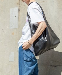 WEGO | WEGO/フェイクレザーワンショルダートート(トートバッグ)