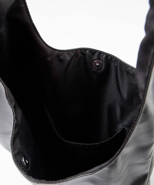 WEGO（ウィゴー）の「WEGO/フェイクレザーワンショルダートート（トートバッグ・メンズ・ブラック・FREE）」の12枚目の写真