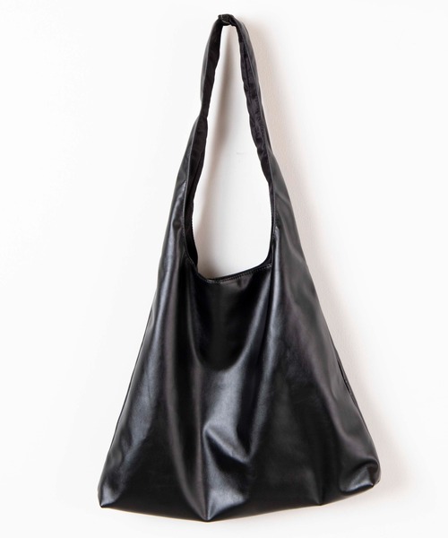 WEGO（ウィゴー）の「WEGO/フェイクレザーワンショルダートート（トートバッグ・メンズ・ブラック・FREE）」の11枚目の写真