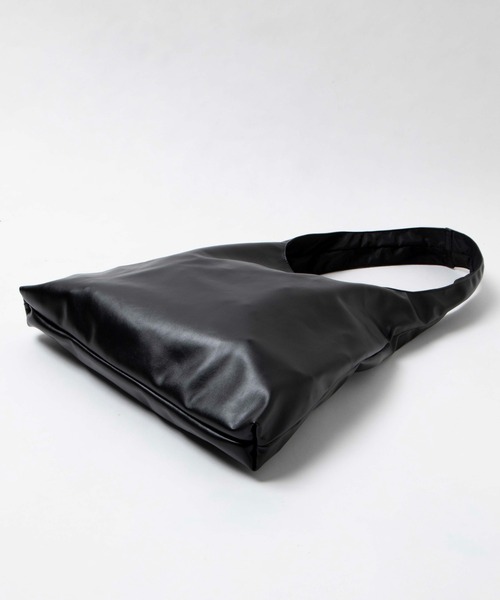 WEGO（ウィゴー）の「WEGO/フェイクレザーワンショルダートート（トートバッグ・メンズ・ブラック・FREE）」の7枚目の写真